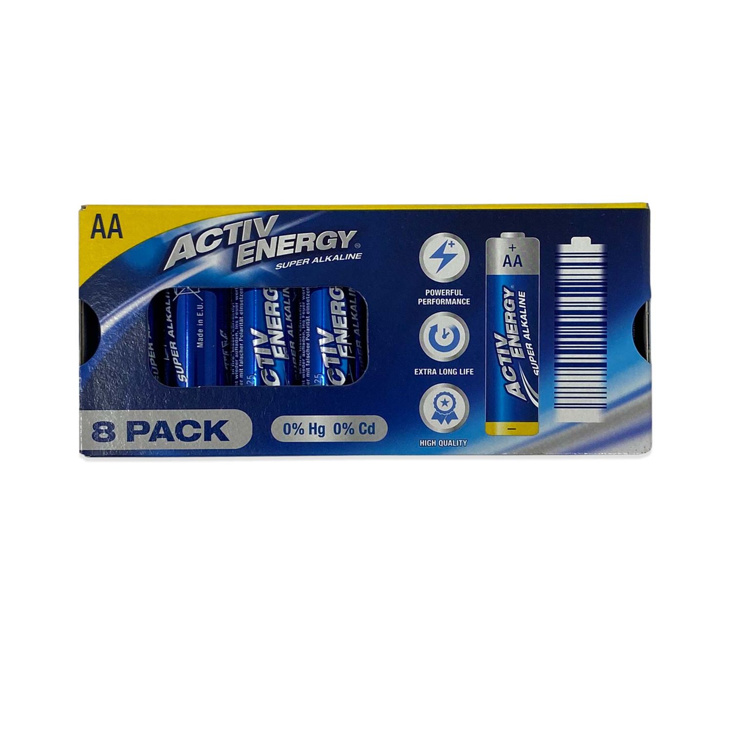 AA Batteries 8 Pack Activ Energy ALDI.IE